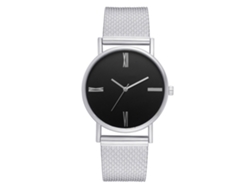Reloj Unisex De Cuarzo Con Elegante Brazalete Metálico (plateado)