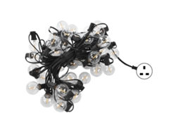 2026-cadenas De Luces Led G40 50 Bombillas Globo Ip45 Impermeable Para Jardín Patio Balcón Decoración Luz Cálida Enchufe Uk 220v