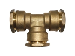 T De Fijación Boutte D 25 Mm Latón Longitud De Encastre 34 Mm Compresión