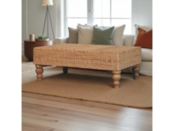 Mesa de centro Artisan Furniture Regency tejida en madera maciza