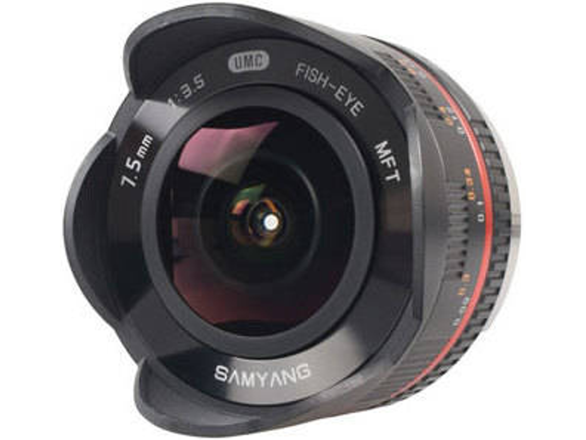 Objetivo SAMYANG 7,5mm F3.5 ojo de ojo de pez Mft (Negro - Encaje: Micro 4/3 - Apertura: f/3.5 - f/22)