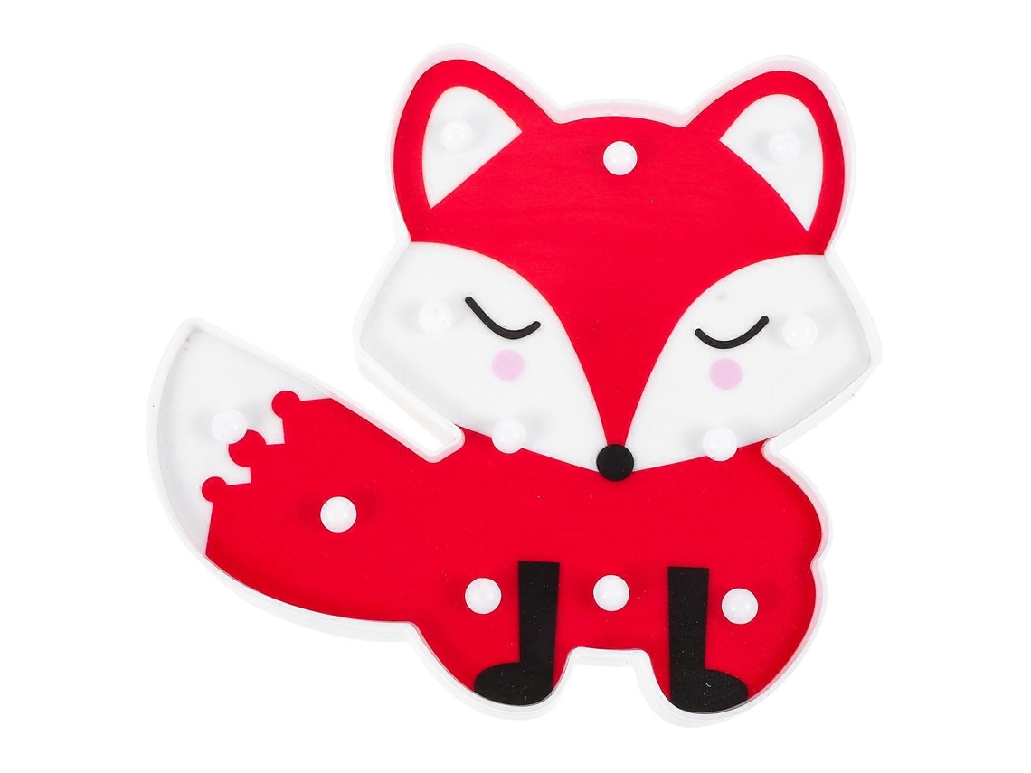 Luz nocturna LED decorativa con forma de zorro, ideal para la habitación de los niños y el hogar. Rosewell