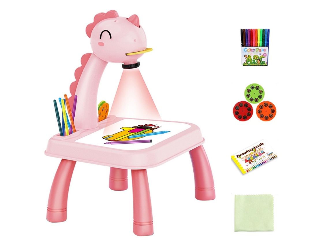 Proyector De Dibujo De Mesa Para Niños Con Tablero De Proyección Y Herramientas De Pintura.