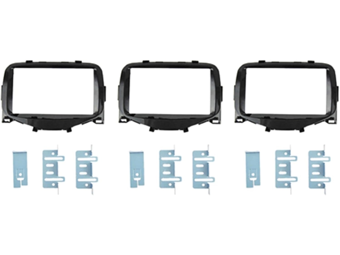 3 Piezas De 178 X 102 Mm, Panel Frontal Para Radio Estéreo De Coche Con Dvd Y Gps.