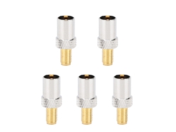 5 Adaptadores Coaxiales Rf Hembra A Sma Hembra De 50 Ohmios Para Dispositivos De Conexión Inalámbrica.