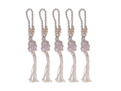 2026-cuerda De Collar Con Porta Piedras Vacío Ajustable Para Joyería Diy, 5 Piezas, Rosa Claro