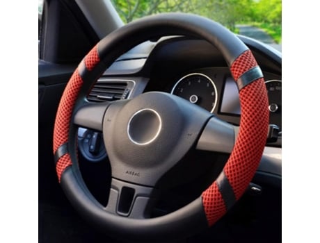 ELKUAIE Funda para volante Funda para volante Funda para volante Funda para volante de cuero microfibra 37-39 cm