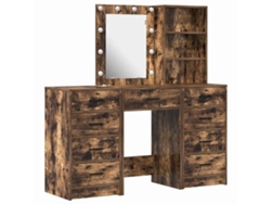 Mesa De Tocador | Mesa De Vestidor Con Cajón 3 Uds Marrón 40 X 41 X 135 Cm