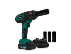 VONROC Llave de impacto sin cable 20V - 4 posiciones: 100/200/300/400Nm - Incl. 4 llaves de vaso - adecuada para cambiar neumáticos (de coche) - Incl. batería 2.0Ah y cargador