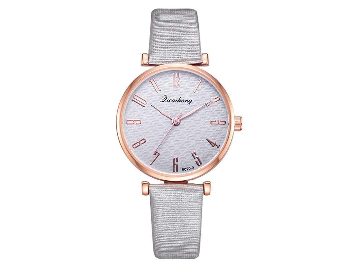 Reloj De Pulsera De Cuarzo Informal Para Mujer Con Delicada Correa De Pu Plateada.