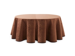 Lanovenanube Falda Camilla Velvet Acolchada Ovalada Marrón, 90x150