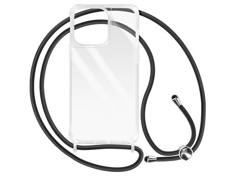 Funda con Cordón para iPhone 13 Pro Max AVIZAR Acrílico Transparente