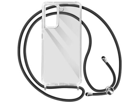Funda con Cordón para Samsung Galaxy S21+/S21 AVIZAR Acrílico Transparente