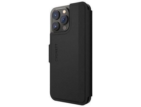 Funda Folio para iPhone 14/14 Pro/14 Pro Max CYGNETT Negro