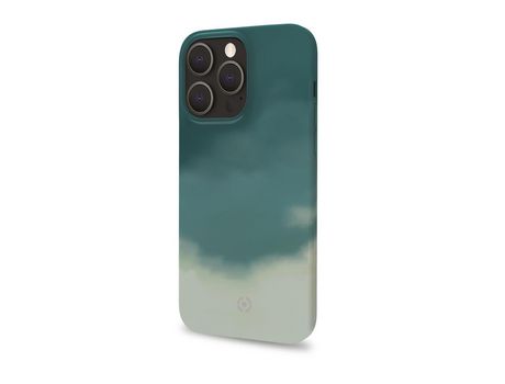 Funda para iPhone 13 Pro CELLY Piel Sintética Verde
