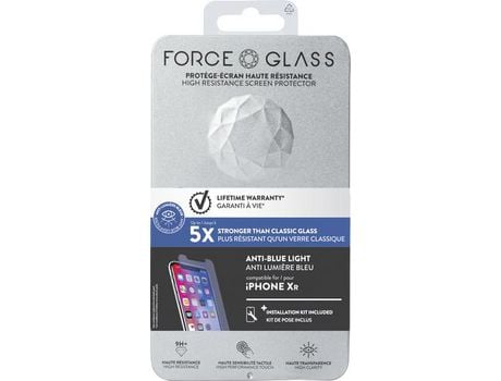 Protector de Pantalla para iPhone XR BIGBEN CONNECTED Vidrio Azul