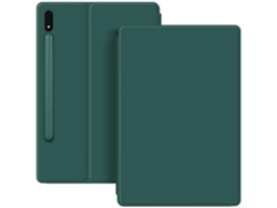 Capa Book Magnética Suporte S-Pen para Samsung Galaxy Tab S9 11.0 Verde