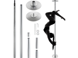 Barra de pole dance y fitness profesional ajustable de acero inoxidable Tekmaquinas