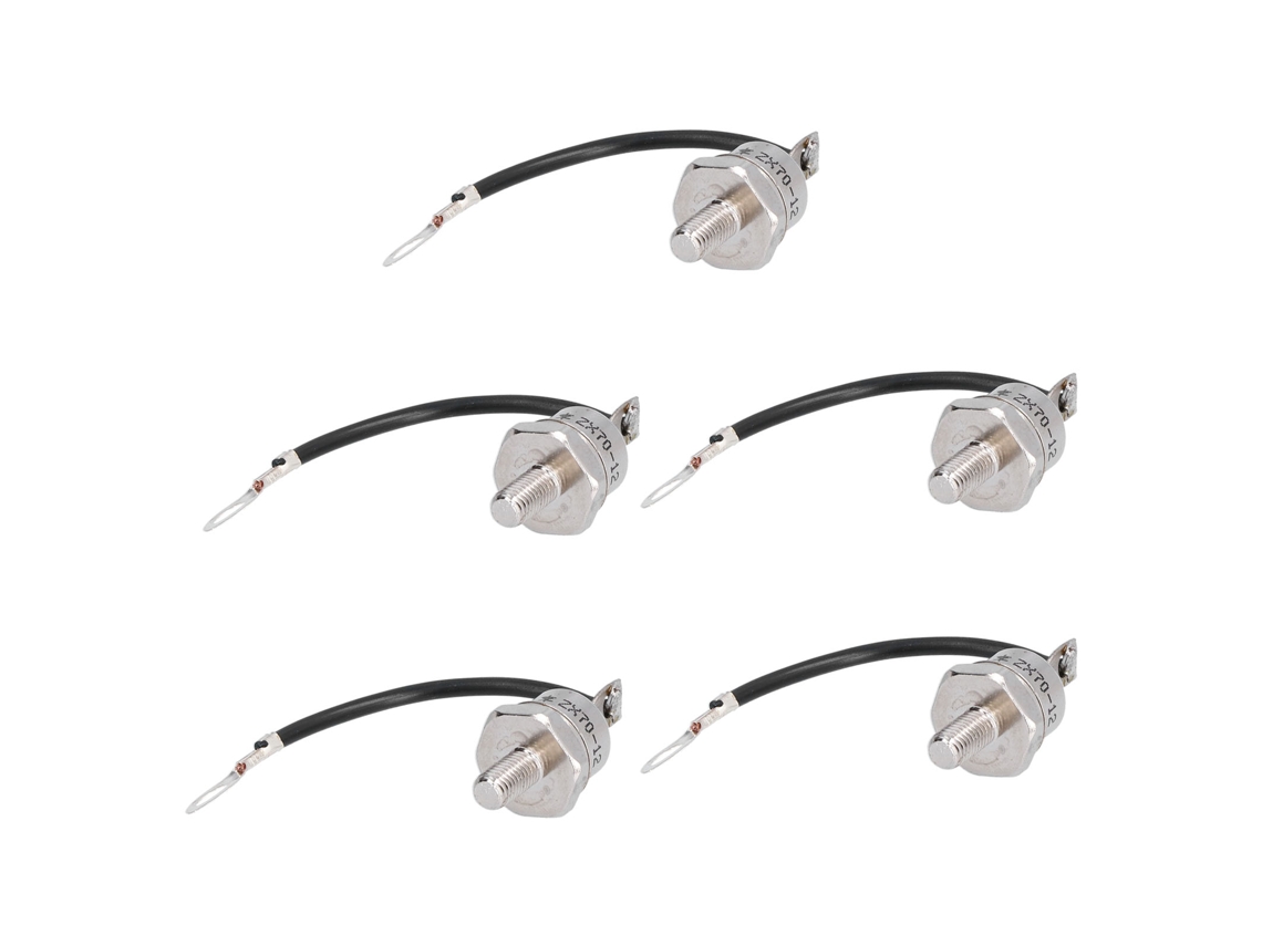 5 diodos rectificadores inversores de silicio de 1200 V y 70 A con cable negro Zx70-12 | Sin marca