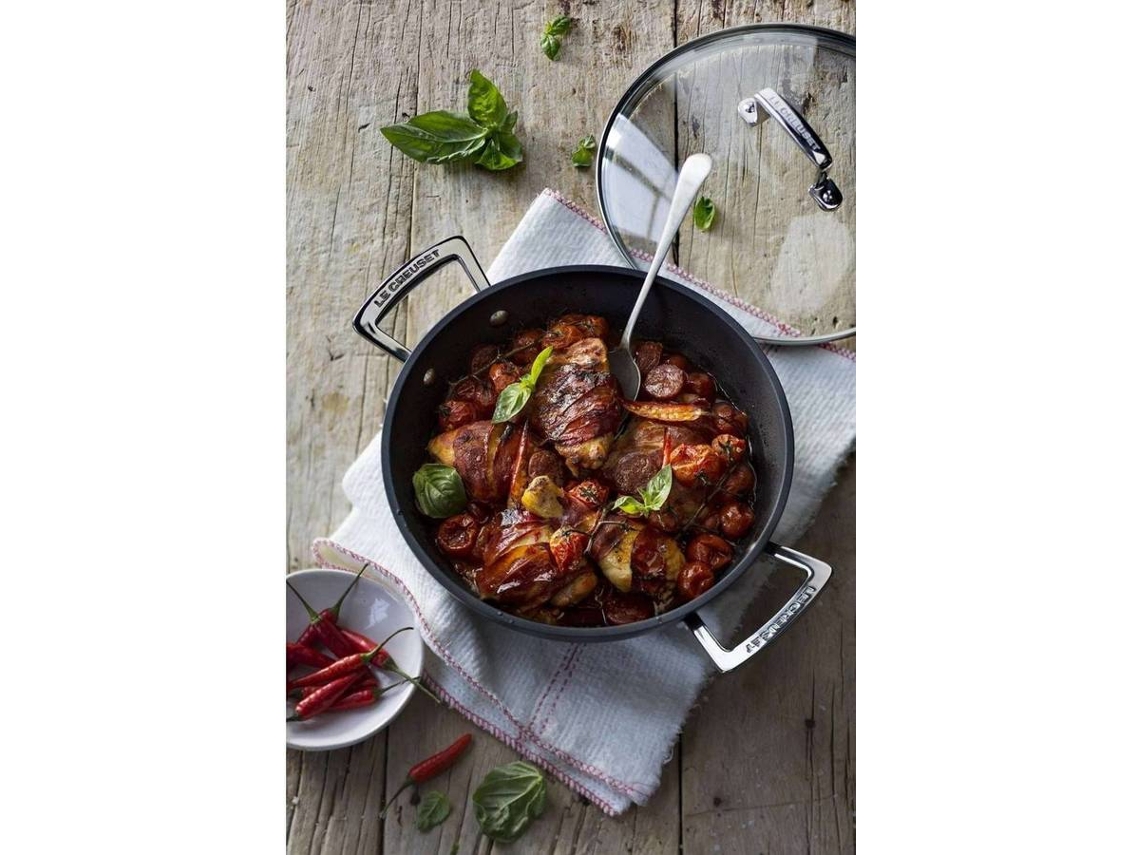 Sartén con Tapa LE CREUSET (Aluminio-Negro-24cm)