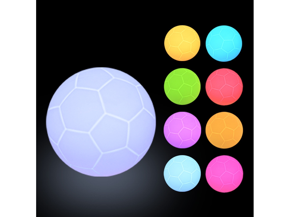 Lámpara Led Ambiental Con Forma De Balón De Fútbol, Con 3 Niveles De Luz Y 8 Colores, Ideal Como Decoración Para La Habitación De Los Niños