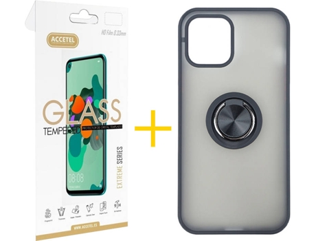Carcasa + Protector de Pantalla para iPhone 11 ACCETEL Negro