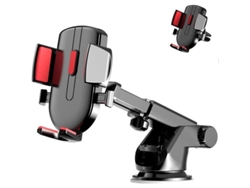 Soporte Para Teléfono De Coche Con Ventosa Estable Y Ultrarresistente, Brazo Largo Compatible Con Teléfonos De 4,0 A 7,0 Pulgadas, Color Rojo.