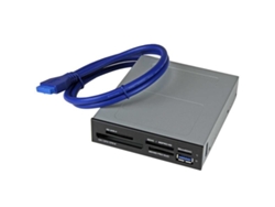 Lector de Tarjetas STARTECH.COM 35FCREADBU3 Negro y Metálico