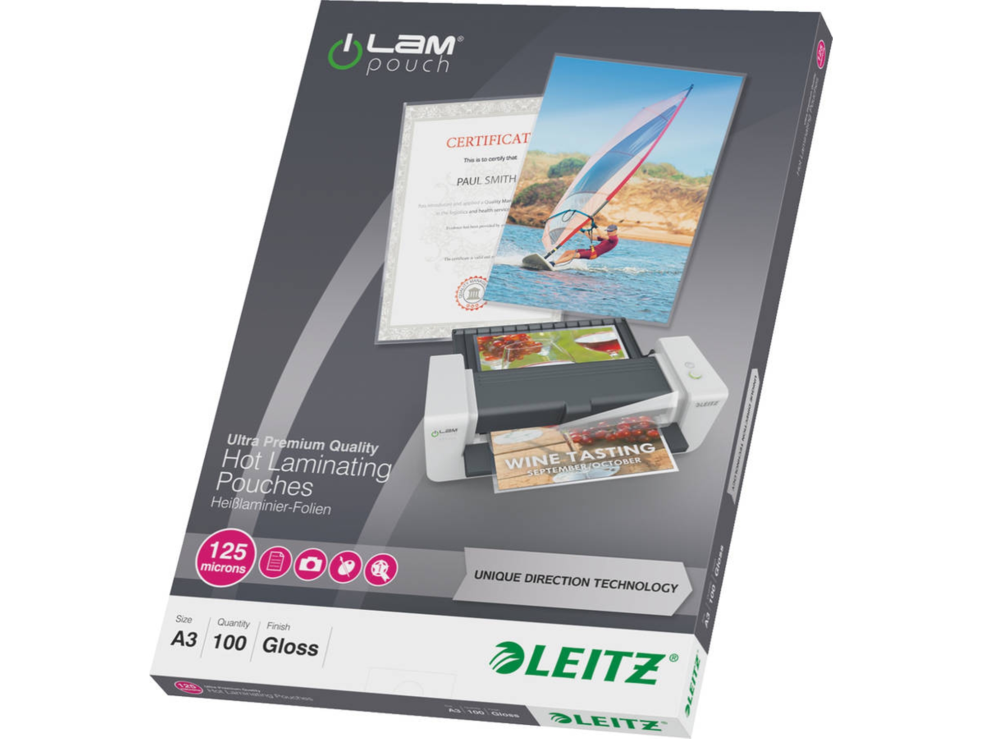 Fundas de Plastificar LEITZ iLAM UDT Transparente (100 un - A3)