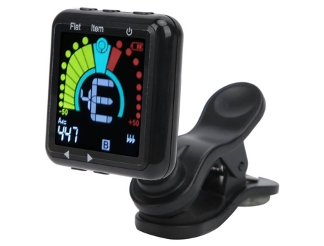 Sintonizador de pantalla a color Clip-On Desmontable Recargable Sintonizador universal Instrumento de cuerda Herramienta de sintonización electróni...
