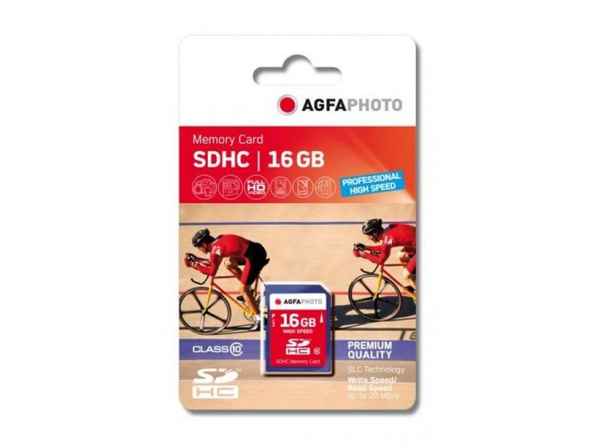 Tarjeta de Memoria AGFAPHOTO SDHC 16GB HIGH SPEED C10 UHS-I