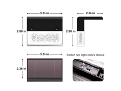 2026-4 Paquetes Lámparas De Cerca Solar 2 Modos De Iluminación Ip65 Impermeable Para Jardín Pared Escaleras