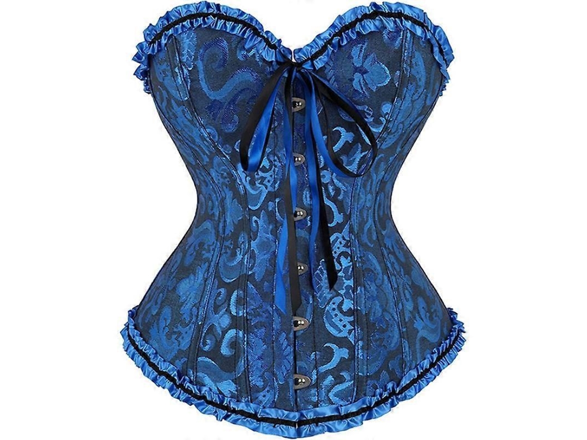 Corsé Sexy Para Mujer Mimigo Con Tirantes En La Espalda, Estampado Floral, Lencería De Tallas Grandes