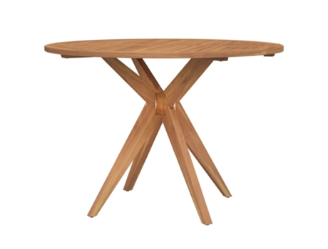 Mesa De Jardín VIDAXL Marrón Madera (Ø 110x75 cm)