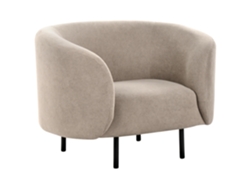 Sillón BELIANI Loen de Poliéster Beige 105x70x79