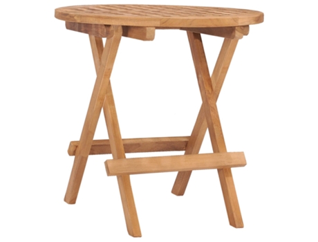 MAISON EXCLUSIVE - Mesa plegable de jardín madera maciza de teca 50x50x50 cm