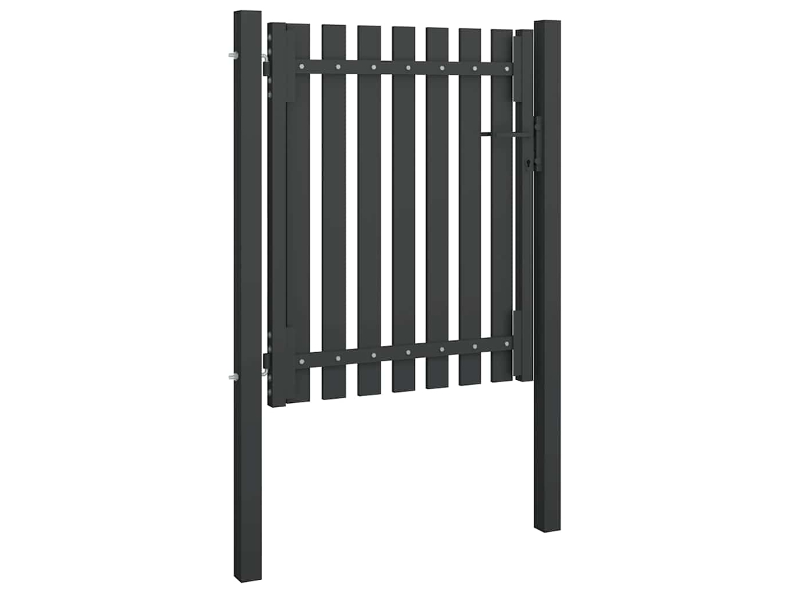Puerta de acero para valla de jardín 100x100 cm antracita MAISON EXCLUSIVE