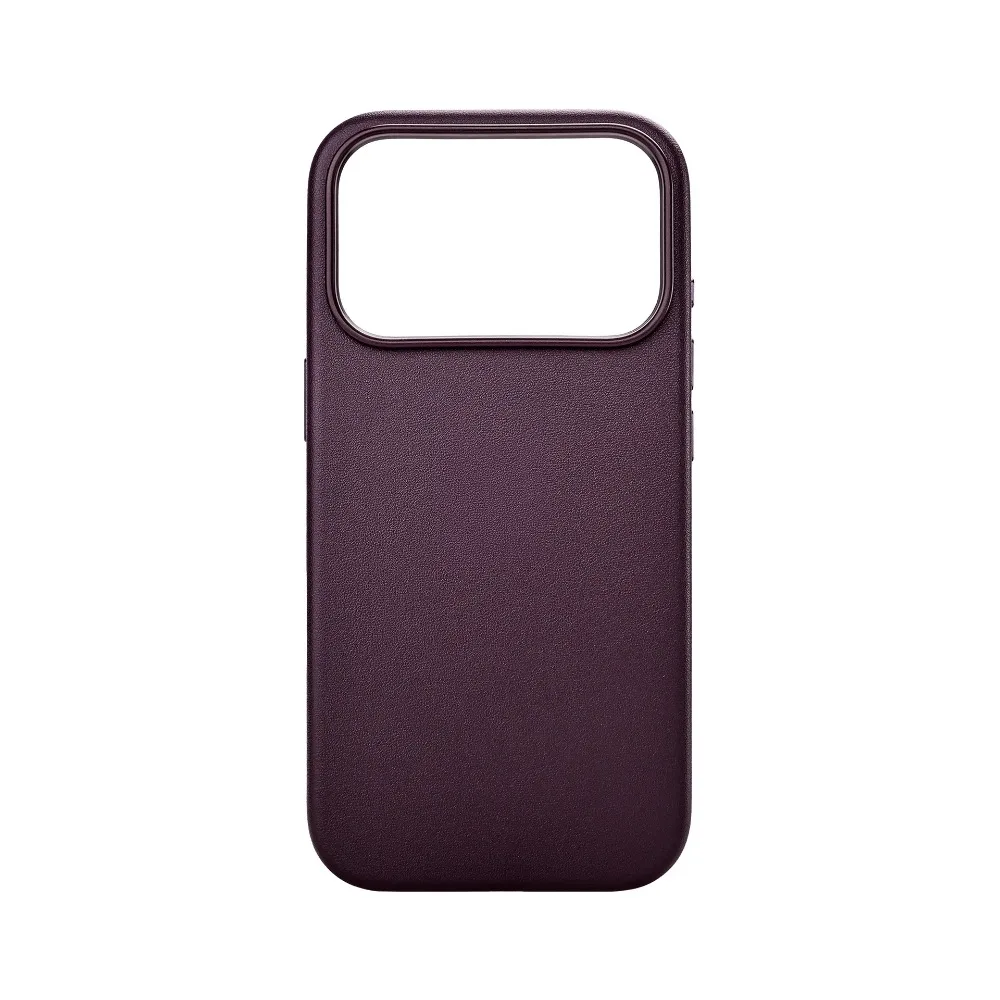 (morado, Iphone 13 Pro Max) Funda Magnética De Cuero Genuino Para Teléfono, Compatible Con Carga Magsafe, Funda Protectora A Prueba De Caídas.