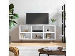 Mueble para TV | Armario para TV | Mueble de TV 103,5 x 30 x 50 cm, madera blanca