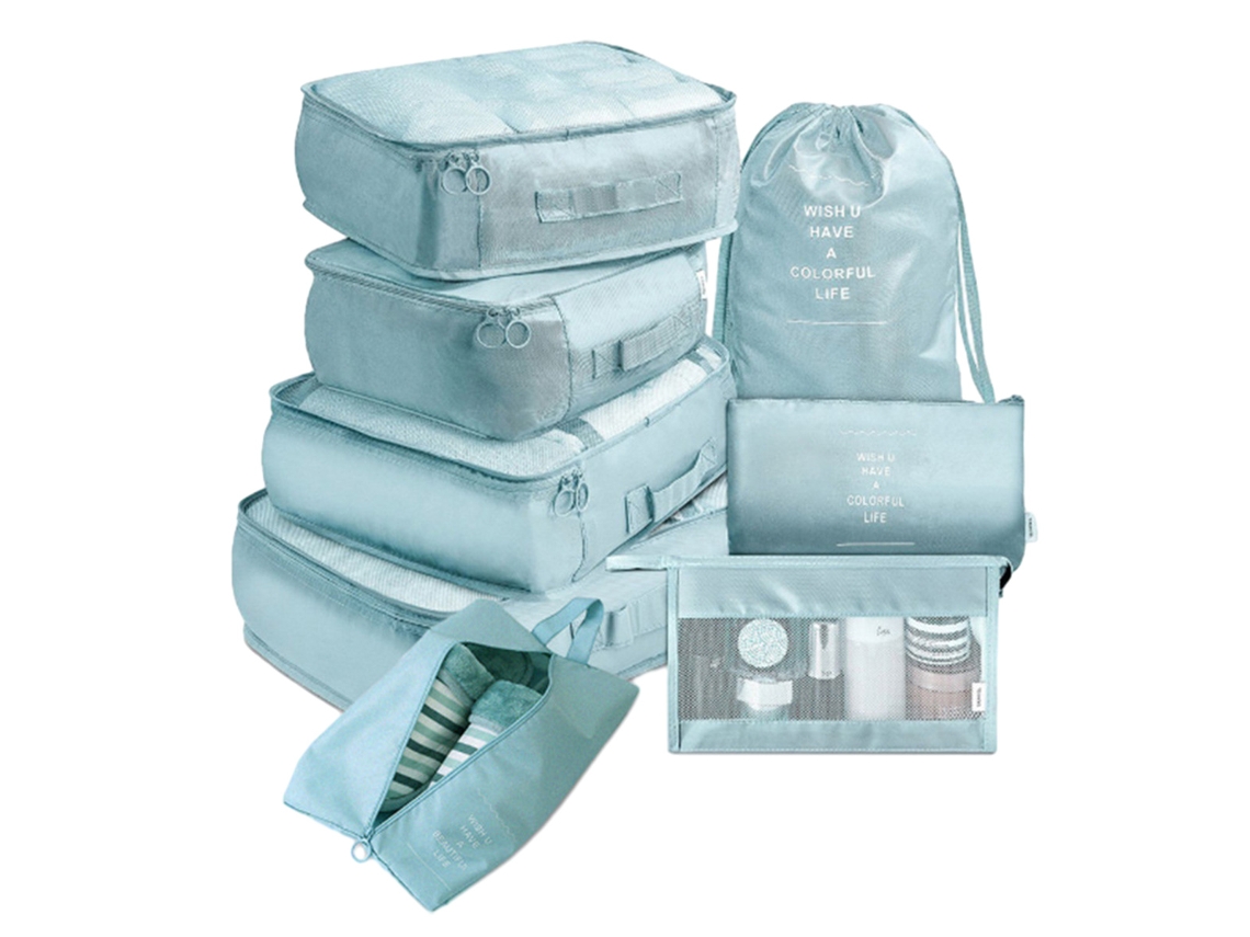 Organizador Cubos Empacar Maletas NEVEANCE Azul (34x24x3cm)