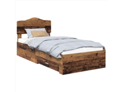 Maison Exclusive - Estructura De Cama Con Cabecera Madera Vieja 100 X 200 Cm