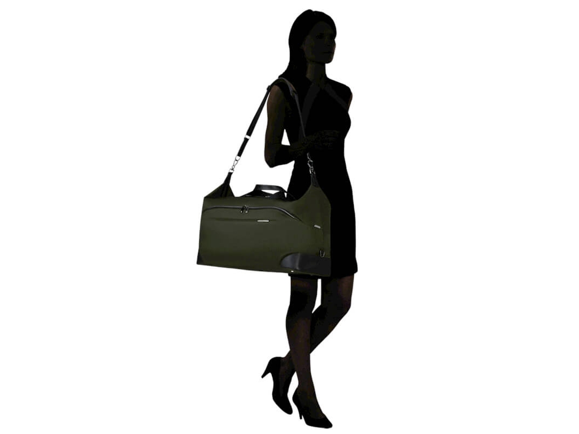 Bolsa de viaje mediana Samsonite Splendix de 62 cm, verde/negro