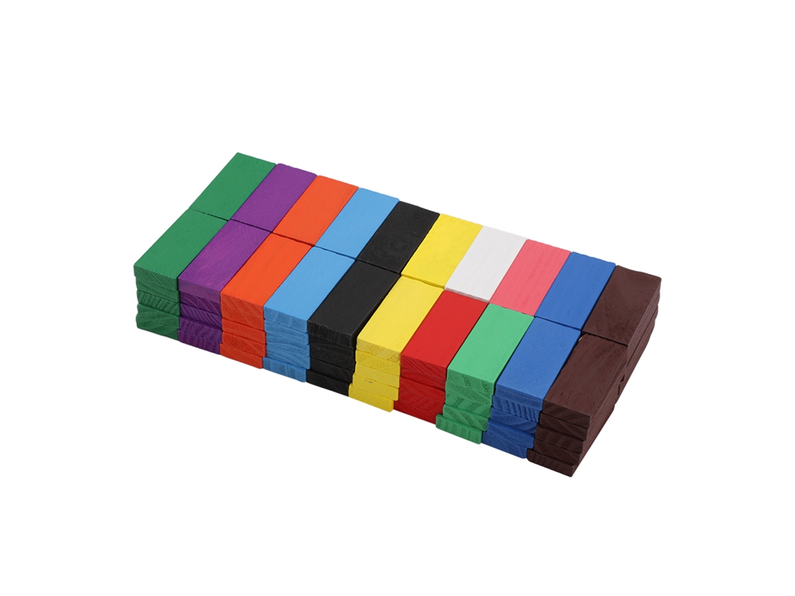 Juego De 100 Bloques De Madera Educativos Para Niños - Juguete De Construcción Divertido