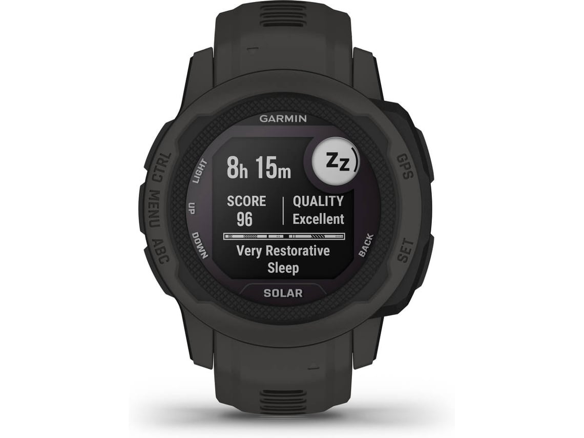 Reloj Deportivo GARMIN Instinct 2S Solar (Bluetooth  - Hasta 51 días de autonomia con Energia Solar - Negro)
