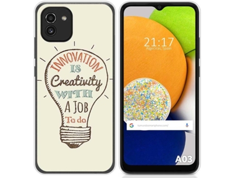 Carcasa para Samsung Galaxy A03 TUMUNDOSMARTPHONE Dibujos Creativity Multicolor