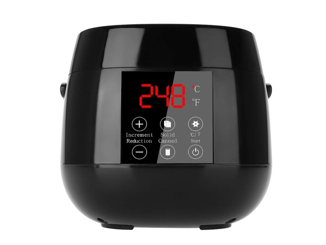 Kit De Calentamiento De Cera Con Perlas Y Pantalla Led Inteligente, Calentador De Cera Para Depilación (negro)