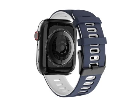 Correa Pioneer para Apple Watch Series 6 44Mm Azul Escuro y Blanco