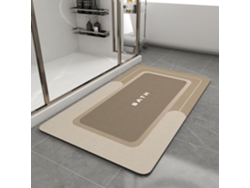 Alfombrilla De Baã±o Fina Y Antideslizante, Muy Absorbente Y De Secado Rã¡pido (beige/45x75x0.4cm) Gertiz