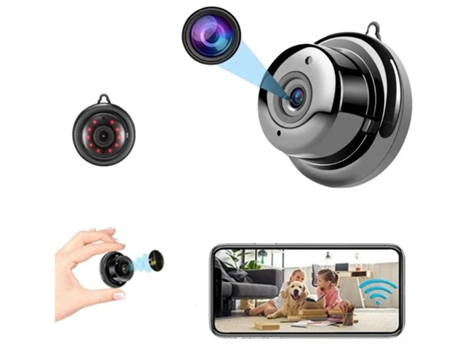 Cámara de Seguridad Wifi 1080P Mini Sin Cables Nanny IP Cam Vigilancia Interior con Aplicación de Teléfono Visualización Detección de Movimiento Ne...