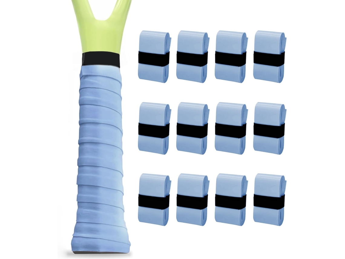 Overgrip Gertiz Cinta De Agarre Para Raqueta De Tenis, Antideslizante Y Absorbente Del Sudor (azul/12 Piezas)
